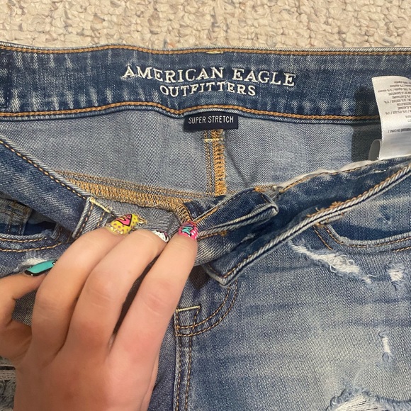American eagle denim short shorts size 4 - Picture 2 of 3